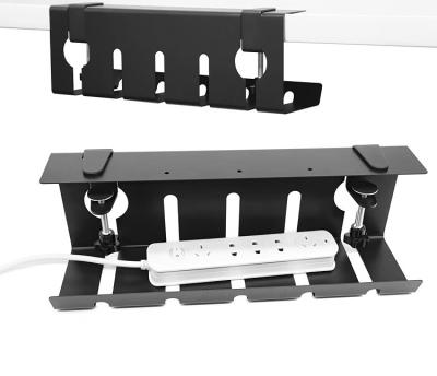 China Customized Under Desk Cable Management Tray Metal Cable Organizer For Desk for sale