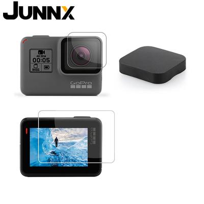 China JUNNX 3 in 1 Lens Protective Cover + LCD Screen Protector + Lens Protectors Go Pro 7 6 5 Black LCD Screen for Gopro Hero for sale