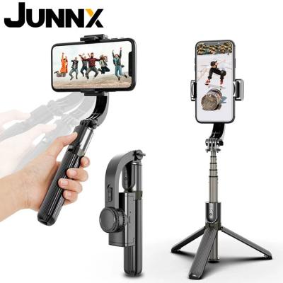 China JUNNX One-Axis Phone Gimble Tripod Selfie Stick Smart Selfie Estabilizador de Celular Remote Control Mobile Gimbal for sale