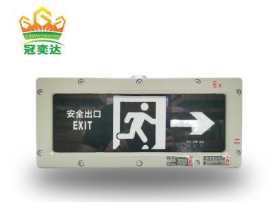China ATEX Hazardous Area Explosion Proof Exit Sign IP65 G3/4 220VAC 50-60Hz 3W for sale