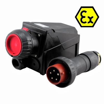 China 16A 32A ATEX Veilig Explosieveilige Stekker en Contactdoos voor Afvalwaterzuiveringsinstallaties en Autospuiterijen Te koop