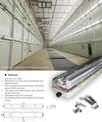 China Explosion Proof Fluorescent Tube Light | ATEX/IECEx Approved | IP66 Anti-Blast Fixture for Oil, Gas & Chemical Zones for sale