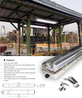 China Explosion Proof Fluorescent Tube Light | ATEX/IECEx Approved | IP66 Anti-Blast Fixture for Oil, Gas & Chemical Zones for sale