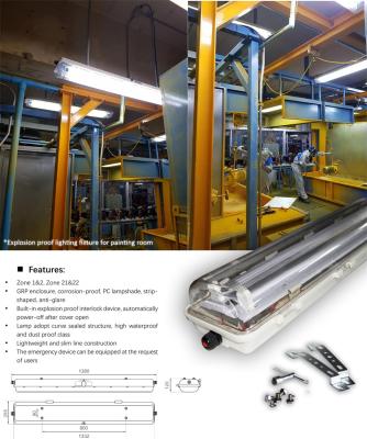 China Explosion Proof Fluorescent Tube Light | ATEX/IECEx Approved | IP66 Anti-Blast Fixture for Oil, Gas & Chemical Zones for sale