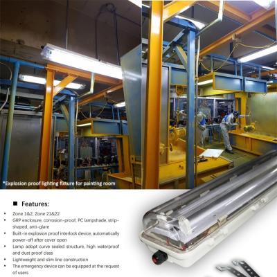 China Industrial Explosion Proof Fluorescent Fixture | ATEX/IECEx Approved | Anti-Corrosive, High CRI, IP66 for Hazardous Zones for sale