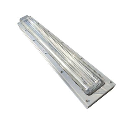 China Stainless Steel Explosion Proof Fluorescent Light 590mm 6ft Flameproof Lamp Emergency for sale