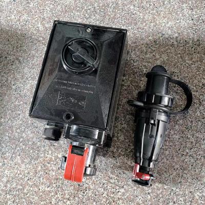 China 63 Amp 400v 3 Phase Explosion Proof Plug And Socket Male Electrical Corrosion Proof for sale