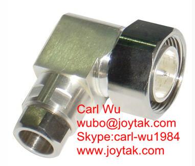 China DIN 7/16 male connector right angle clamp type for 1/2