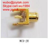 China High quality gold plated MCX plug coaxial connector PCB mount type MCX-JE for sale