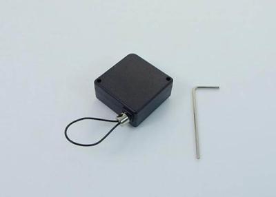 China China Spocket Manufacture security recoiler for mobile phone display 32*32mm ABS Square Pull Box With Steel Cabel for sale