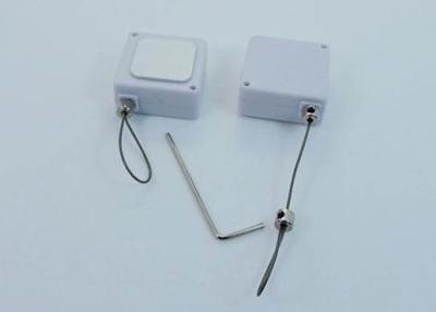 China Anti-theft Pull Box Recoiler/Retractable Phone Display Holder 32*32mm ABS Square Retractor With Steel Wire for sale