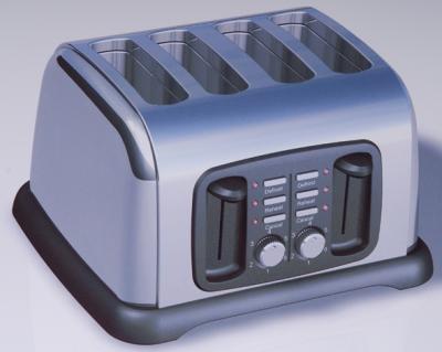 2 Slice Extruded Aluminum Long-Slot Toaster