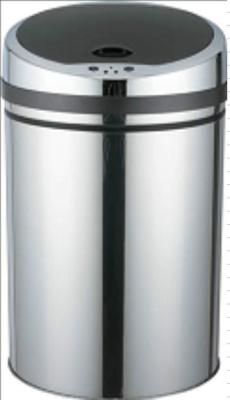 China 50L Stainless Steel Sensor Dustbin With ABS Top Cover Recycling Dustbin for sale