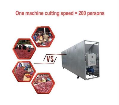 China Seasoning Red Pepper Chilli Stem Cutting Machine for sale
