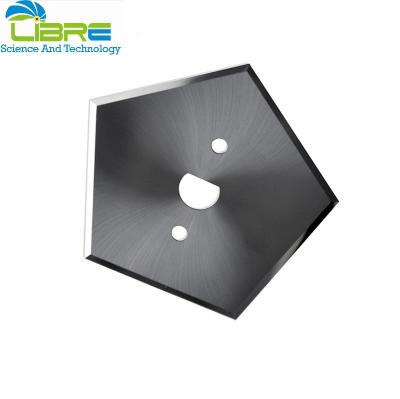 China Pentagon cutting edge Tungsten Carbide Blades For Cement Bag Woven Fabric Packaging Industry for sale