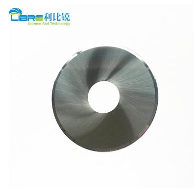 China Single Bevel Filter Cutting 0.35mm Carbide Circular Blades for sale