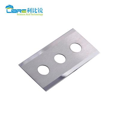 China 43 x 22 x 0,2 mm geschlitzte Hartmetall-Rasierklingen Filmschlitzklinge mit drei Löchern, zweiseitiger Kante zu verkaufen