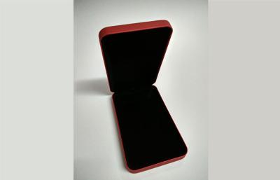 China Custom Business Corporate Promotional Gifts , PU Leather Red Rectangle Jewelry Box Set for sale