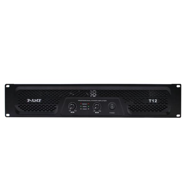 Quality T12 2 X 1200w 2 Channel Amp , PA Power Amplifier Class A For Outdoor Activities / Church for sale