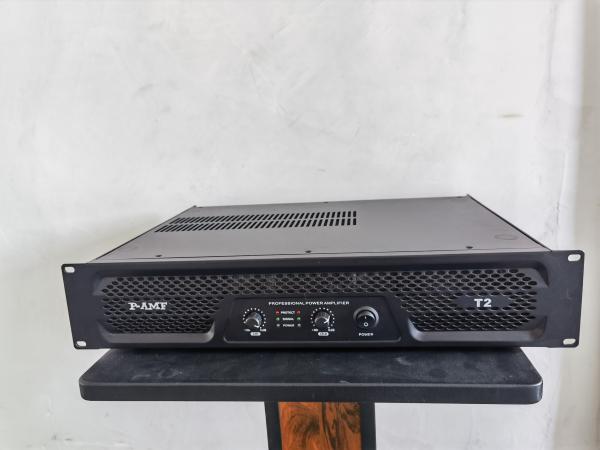 Quality T2 professional power amplifier with 2 channels and 2U rack for sound reinforcement for sale