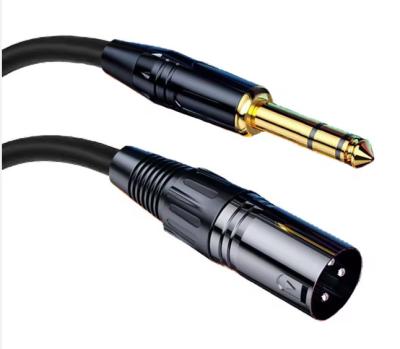 China OEM Male To Male Audio XLR Cable Balanced 6.35mm Stereo Jack To XLR Male for sale