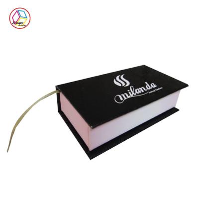 China Small Cardboard Presentation Boxes Black Color CMYK Pantone Printing for sale