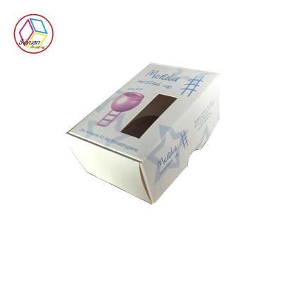 China Sustainable Patterned Cardboard Boxes With Handmade Hole Eco - Friendly for sale