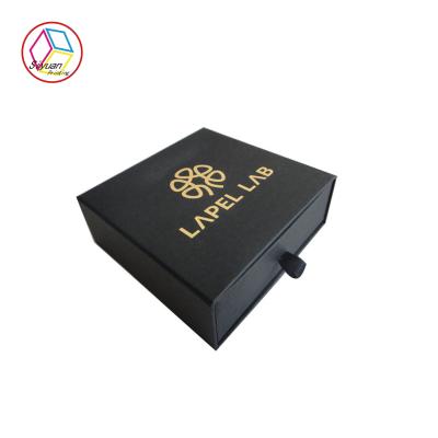 China Kraft Paper Jewelry Gift Boxes Glod Foil Stamping ISO Certification for sale