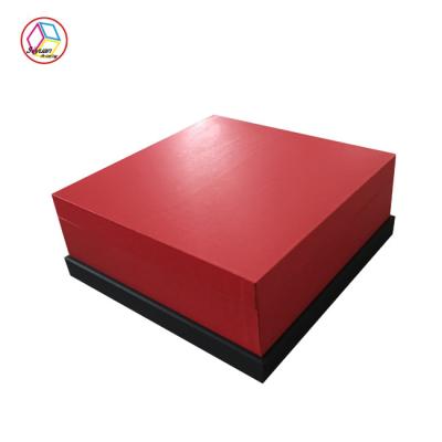 China Square Perfume Packaging Boxes / Perfume Bottle Box Red Color for sale