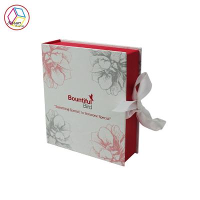 China Red Cosmetic Gift Box / Cardboard Makeup Box ISO9001 Certification for sale