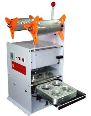 China Four Cups Plastic Cup Sealing Machine 220V 50HZ Cup Sealer Sealing Machine for sale