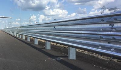 China EN1317  Corrugated Highway Guardrail System ISO1461 Zinc Coating High Strength Steel for sale