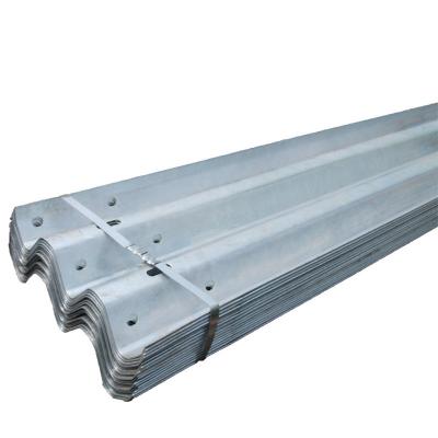 China CE Three Waves W Beam Steel Highway Guardrail With 80um Zinc Coating for sale