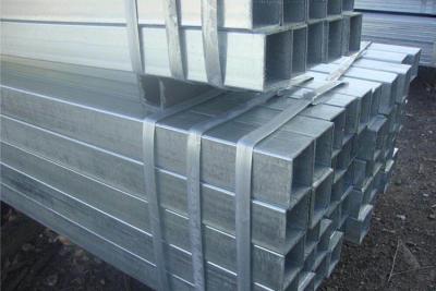 China High Toughness Galvanized Steel Square Tubing , Zinc Plating Mild Steel Square Tube for sale