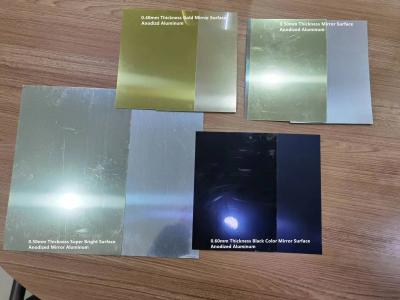 China 0.50mm Thick Reflective Aluminum Alloy 1085 Mirror Anodized Aluminum Sheet Used For Advertising and Display Signs Making for sale