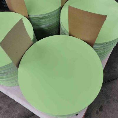China Legierung1100 Temperatur HO Tiefe Zeichnung 0,70 X 390 mm Durchmesser Hoch glänzende bemalte Aluminiumscheiben / Kreise für Küchengerät Topf zu verkaufen