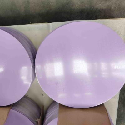 China AA1060 H0 0.80mm Thick Prepainted Aluminium Discs Aluminum Circles Beautiful Appreance for Pot Manufacturing for sale