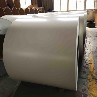China ASTM 0.0209 inch thickness 3003 H24 High Durability Aluminum coated white and green with PE/PVDF coated for sale