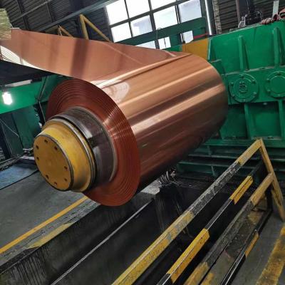 China 3105 H18 Copper Color Coated Aluminum Coil For Forming Roofing Tiles à venda