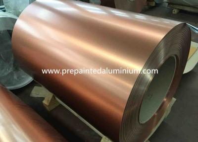 China Brushed Champagne 3.0mm Color Coated Aluminum For Interior Furniture for sale