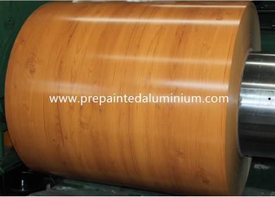 Cina Leggio di alluminio 3105 H24 Modello di legno PPAL Color Coated Aluminium Coil Pre-divertito alluminio per tetto e parete in vendita