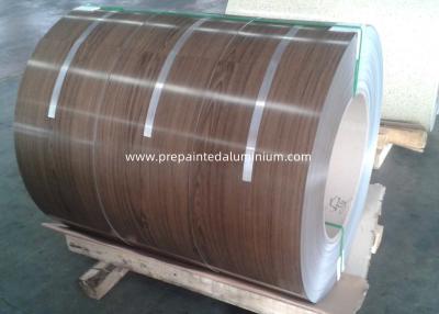 China AA3003 3015 H24 Temper  wooden grain Color Coated Aluminum Coil PVDF coated aluminum for production Roofing for sale