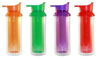 China Double wall tritan water bottle/BPA FREE for sale