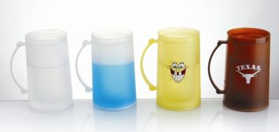 China 400ml Frosty beer mug/double wall freezer mug for sale
