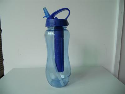 China Tritan Water Bottle With Ice Freezer Stick With Straw for sale