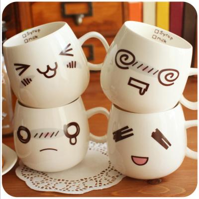 China expression ceramic mug/coffee mug for sale