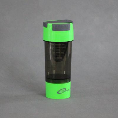 China 600ml plastic protein shaker cyclone cup blender mixer bottle with filter and containers for sale