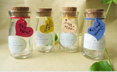 China mini empty pudding milk glass bottle mason jars wholesale with cap for sale