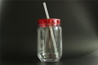 China 650ml mason jar with straw/single wall tumbler/BPA FREE mug for sale