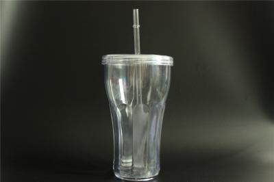 China 550ml tumbler with straw/double wall tumbler for sale